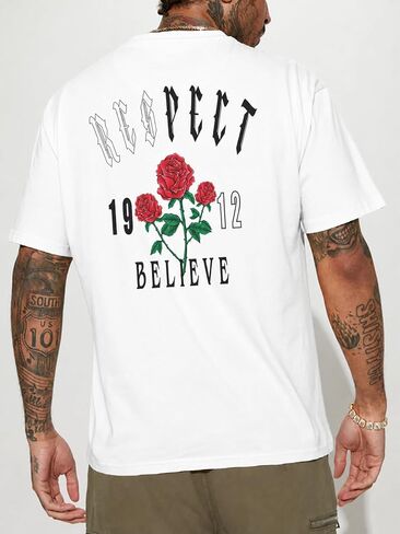 Men's Casual Print T-Shirt in Kuwait