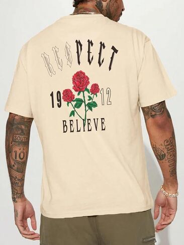 Men's Casual Print T-Shirt in Kuwait