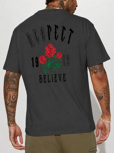 Men's Casual Print T-Shirt in Kuwait