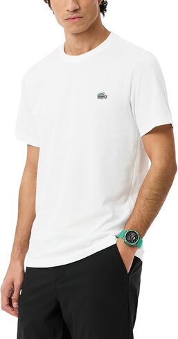 Lacoste Mens Regular Fit Lightweight Cotton Jersey T-Shirt in Kuwait
