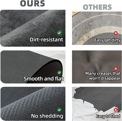 TYUU Bath Mat, Bathroom Rugs Non Slip Washable Thin Absorbent Quick Dry Bath Mat Fits Under Door Bathroom Floor Mat Perfect for Bath, Shower, or Sink 16"x24" Dark Grey in Saudi Arabia