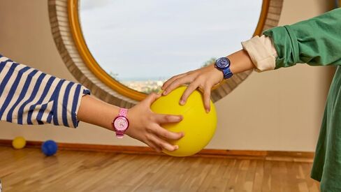 Flik Flak Boys Kids Watch Casual Blue Bio-sourced Quartz Waterproof Crazy Maze in Kuwait