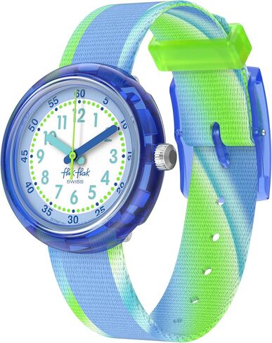 Flik Flak Boys Kids Watch Casual Blue Bio-sourced Quartz Waterproof FLIP IT Blue! in Kuwait