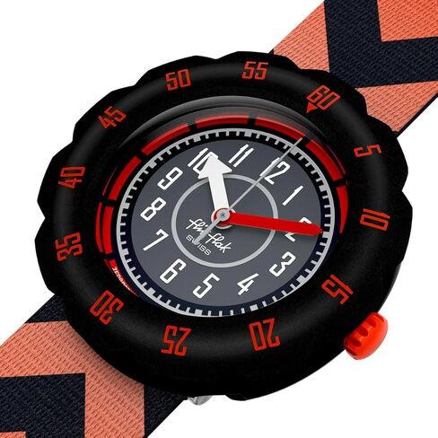Flik Flak Boys Kids Watch Casual Black Bio-sourced Quartz Waterproof GET Set GO! in Kuwait