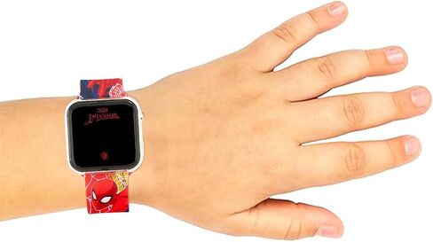 Marvel Spiderman Watch for Boys - Bundle LED Digital Watch for Kids with Superhero Straps Plus Stickers | Easy to Read Spiderman Wristwatch for Kids in Kuwait