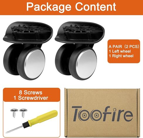 Wheels for Samsonite Freeform Hardside, Replacement Kit for Carry On Spinner Luggage (2 Pack) in Saudi Arabia