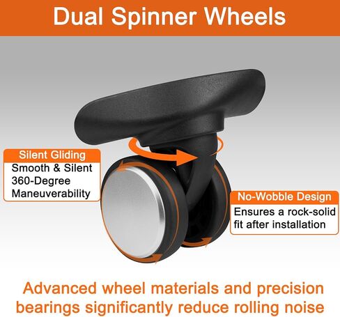 Wheels for Samsonite Freeform Hardside, Replacement Kit for Carry On Spinner Luggage (2 Pack) in Saudi Arabia