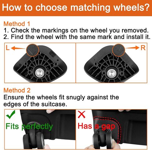 Wheels for Samsonite Freeform Hardside, Replacement Kit for Carry On Spinner Luggage (2 Pack) in Saudi Arabia
