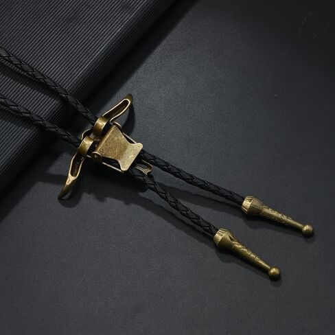 Bolo Tie Rodeo Cowboy Leather Necktie Western Bolo Tie for Men Costume Accessories for Native American Bolo Ties Women in Saudi Arabia