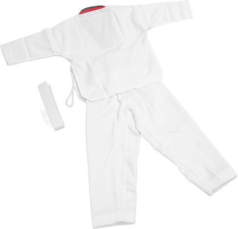 Kids Taekwondo Uniform, Flexible Polyester Cotton Children Karate Gi, Lightweight Martial Arts Apparel for Beginners, Enthusiasts, Dojo Training, and Home Practice in Saudi Arabia