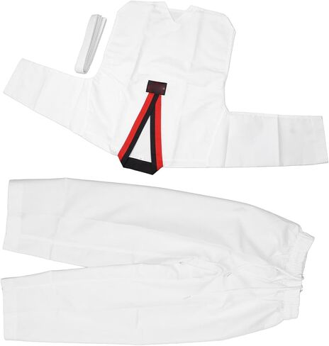 Taekwondo Dobok, Breathable Comfortable Cotton Uniform with V Neck Design and Wider Crotch, for Taekwondo Training Suit in Saudi Arabia