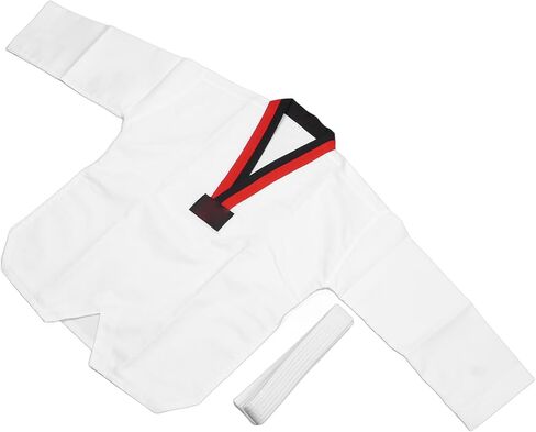 Taekwondo Dobok, Breathable Comfortable Cotton Uniform with V Neck Design and Wider Crotch, for Taekwondo Training Suit in Saudi Arabia