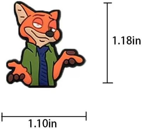 20Pcs Zootopia 2 Shoe Decoration Charms for Croc Clog Sandals, Shoe Accessories Charms for Adults in Saudi Arabia