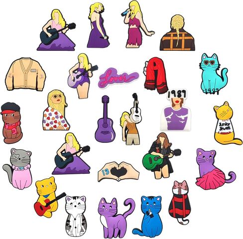 Cute Cartoon Shoe Charms Shoe Decoration Adults Teens Women Men with Buttons for Clog in Saudi Arabia