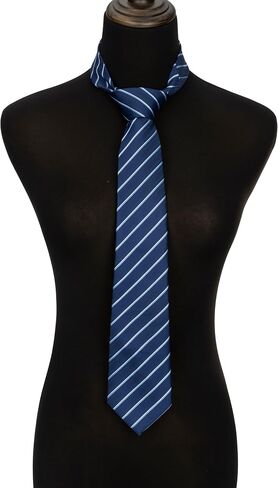 Blue Striped Ties for Men Women 3.15" Classic Necktie for Wedding Business Prom Graduation, 57 inch Long Formal Neck Tie in Kuwait