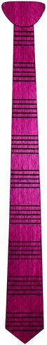 Splinter'd Moon Handcrafted Wood Necktie - Wool-Back Flexible Design - 2oz - 20 x 2.5 - Groomsmen Gift - Rustic Wedding in Saudi Arabia