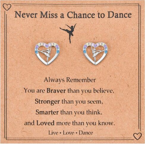 Dance Recital Gifts for Girls, Ballerina Dancer Ballet Dance Earrings Jewelry Gifts for Dancer Dance Sister Team Competition in Saudi Arabia