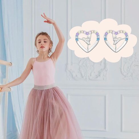 Dance Recital Gifts for Girls, Ballerina Dancer Ballet Dance Earrings Jewelry Gifts for Dancer Dance Sister Team Competition in Saudi Arabia