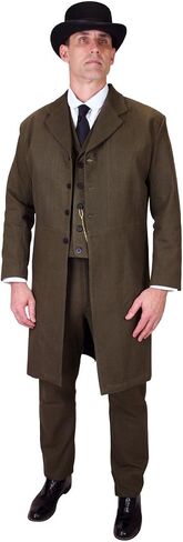 Historical Emporium Men's 100% Brushed Cotton Frock Coat in Saudi Arabia