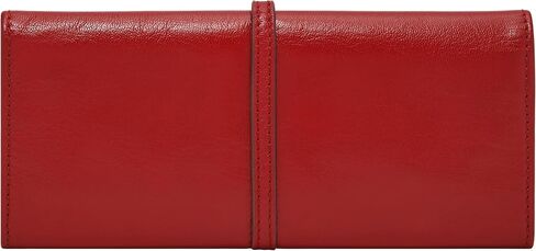 Fossil Women's Leather Travel Jewelry Roll Organizer, Garnet in Saudi Arabia