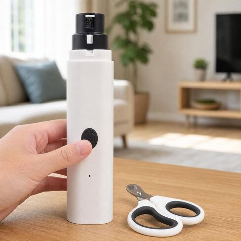 LED Pet Bird Nail Grinder, Electric Beak File Tool for Budgerigars, Parakeets, Conure, Lovebirds (White) in Kuwait