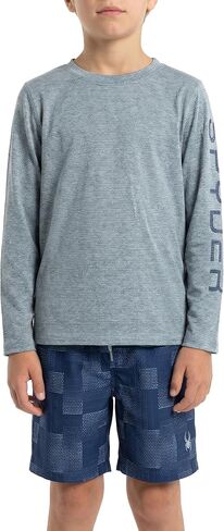 Spyder Boys' 2-piece Swim Set – Long Sleeve Rash Guard & Swim Trunks, UPF 30+, Quick-Dry-Little Boys in Saudi Arabia