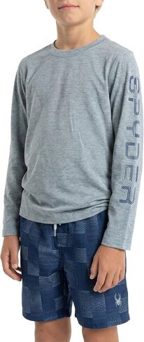 Spyder Boys' 2-piece Swim Set – Long Sleeve Rash Guard & Swim Trunks, UPF 30+, Quick-Dry-Little Boys in Saudi Arabia