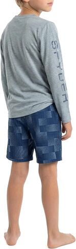 Spyder Boys' 2-piece Swim Set – Long Sleeve Rash Guard & Swim Trunks, UPF 30+, Quick-Dry-Little Boys in Saudi Arabia