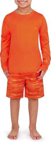 Spyder Boys' 2-piece Swim Set – Long Sleeve Rash Guard & Swim Trunks, UPF 30+, Quick-Dry-Little Boys in Saudi Arabia