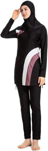 Women Muslim Swimwear Full Coverage Islamic Modest Swimsuit 3 Pieces Full Body with Hijab Beachwear in Saudi Arabia