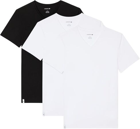Lacoste Men's 100% Cotton Slim Fit V- Neck Undershirt in Kuwait
