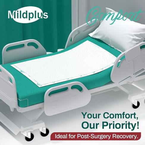 Heavy Duty Underpads 30"X36" ,100 Count, Ultra 10 Times More Absorbent Chucks Pads, Tear-Resistant Disposable Bed Pads with Strength Cloth Backing for Adults, Elderly in Saudi Arabia