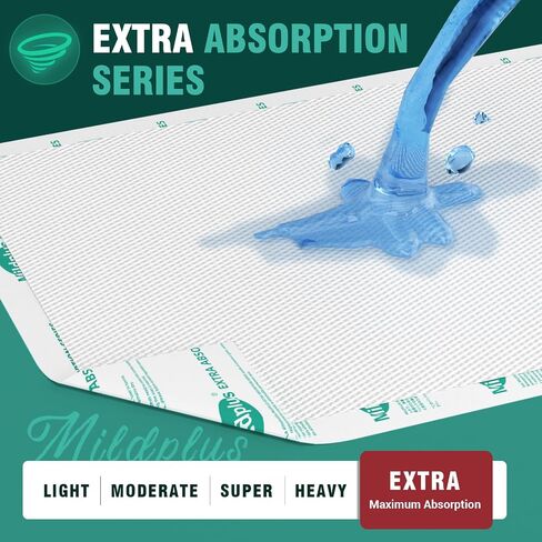 Heavy Duty Underpads 30"X36" ,100 Count, Ultra 10 Times More Absorbent Chucks Pads, Tear-Resistant Disposable Bed Pads with Strength Cloth Backing for Adults, Elderly in Saudi Arabia