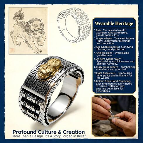Business Wealth Pixiu Ring: temple Blessed - Symbol of Strategic Abundance for Entrepreneurs Negotiations Signings & Financial Success Adjustable 19-23mm - Velvet Gift Box in Saudi Arabia