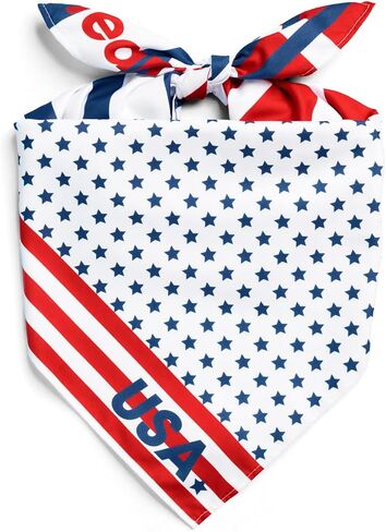 xo, Fetti Soccer USA Bandana | Patriotic Soccer Party Decor, Unisex Accessories, Red White Blue, USA Team, USA Flag, Sports Fan Gear, Football, Summer 2026 in Kuwait