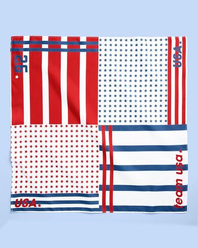 xo, Fetti Soccer USA Bandana | Patriotic Soccer Party Decor, Unisex Accessories, Red White Blue, USA Team, USA Flag, Sports Fan Gear, Football, Summer 2026 in Kuwait
