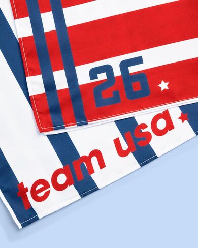xo, Fetti Soccer USA Bandana | Patriotic Soccer Party Decor, Unisex Accessories, Red White Blue, USA Team, USA Flag, Sports Fan Gear, Football, Summer 2026 in Kuwait