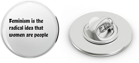 feminism is the radical idea that women are people Metal Lapel Pin Tie Tack Pinback 0.75" in Kuwait