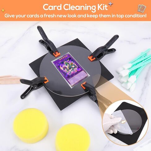 XANGNIER 145 Pcs Card Cleaning Kit,Trading Sports Card Repair and Care Tool Kit for Baseball Football Basketball Sports Cards in Kuwait