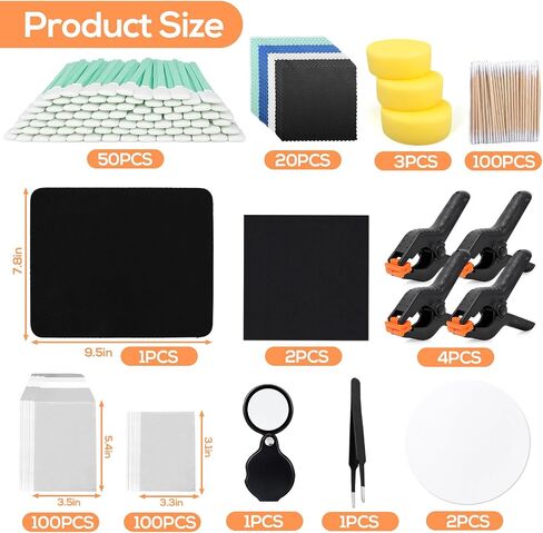 XANGNIER 145 Pcs Card Cleaning Kit,Trading Sports Card Repair and Care Tool Kit for Baseball Football Basketball Sports Cards in Kuwait
