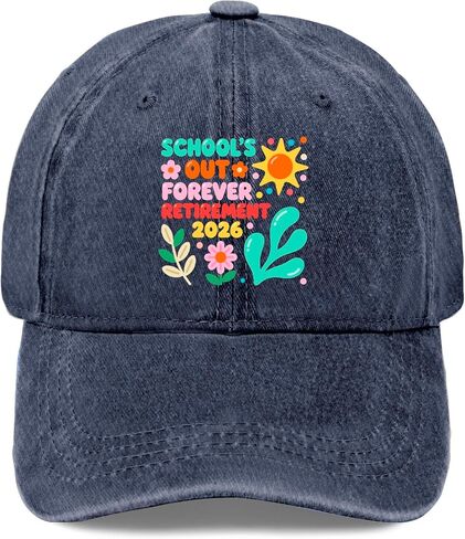 School's Out Forevers Retirements 2026 Hats for Women Soft Washed Distressed in Kuwait