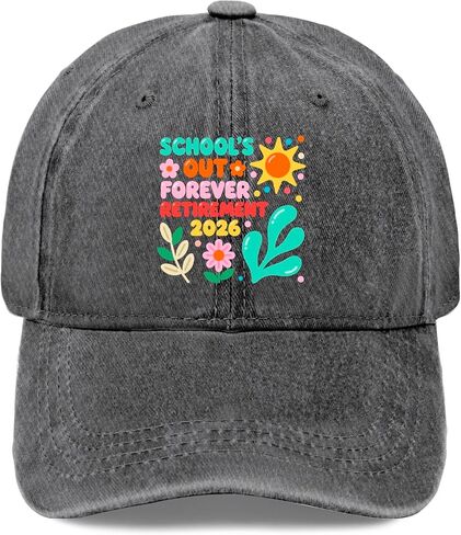 School's Out Forevers Retirements 2026 Hats for Women Soft Washed Distressed in Kuwait