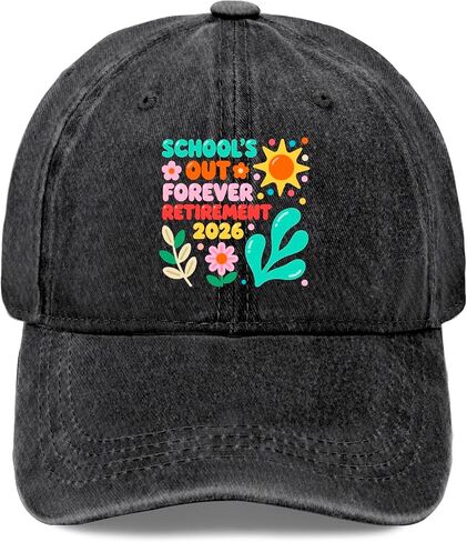 School's Out Forevers Retirements 2026 Hats for Women Soft Washed Distressed in Kuwait