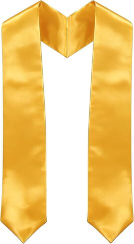 Plain Graduation Stole 60" - DIY Blank Graduation Sash Class of 2026, Unisex Adult Honor Stole for High School College in Saudi Arabia