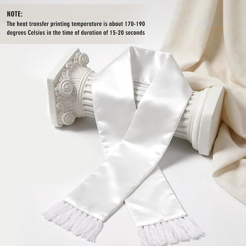 5/10 Pcs Sublimation Blank Soccer Fan Scarf, 57 x 7 Inch White Polyester DIY Custom Team Sports Long Scarf in Kuwait