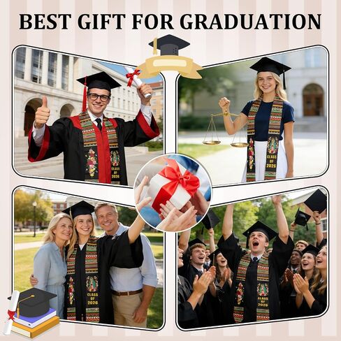 Graduation Sash, Gifts For Women Men, Graduation Stole, Graduate Stole For International Graduates in Kuwait