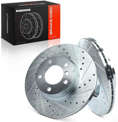 A-Premium 12.28 inch (312mm) Front Vented Disc Brake Rotors Compatible with Select BMW Models - 228i/230i/320i/328d/328i/330i/428i xDrive, 323i, 328i, 328xi, 428i, 328i/330i GT xDrive, 428i Gran Coupe in Saudi Arabia