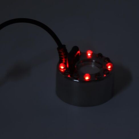 آلة ضباب متغيرة الألوان 350 مل H LED مع جهاز تحكم، 24 فولت نافورة مياه بركة رذاذ مرطب لحوض السمك لتزيين الصخور وصانع الرذاذ in Kuwait
