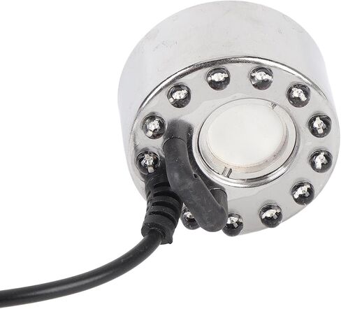 آلة ضباب متغيرة الألوان 350 مل H LED مع جهاز تحكم، 24 فولت نافورة مياه بركة رذاذ مرطب لحوض السمك لتزيين الصخور وصانع الرذاذ in Kuwait