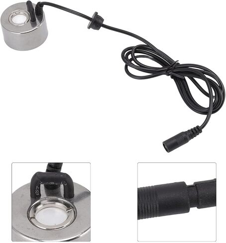 Ultrasonic Mist Maker Stainless Steel High Efficiency Dense Fog Generator for Pond Rockery Fish Tank Humidifier 4.5x2.5cm 233g in Kuwait